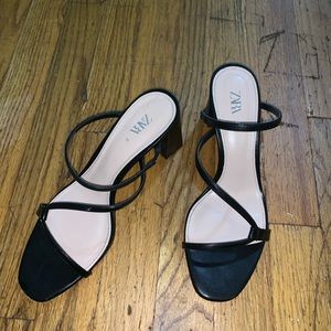 ZARA SANDALS, MID HEEL